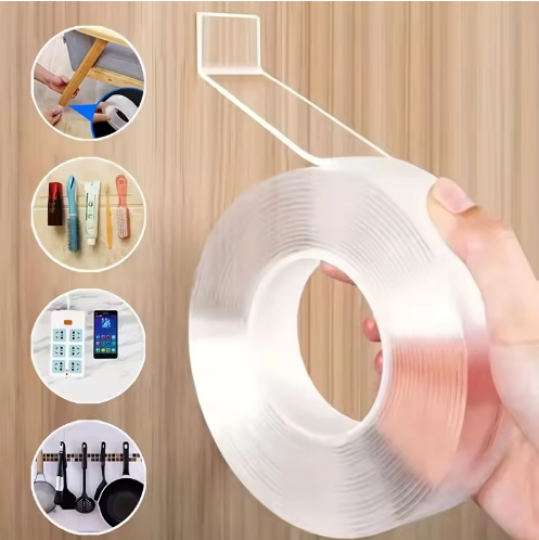 Premium Traceless Reusable Nano Tape – Heavy-Duty Acrylic Double-Sided, Multi-Purpose Adhesive